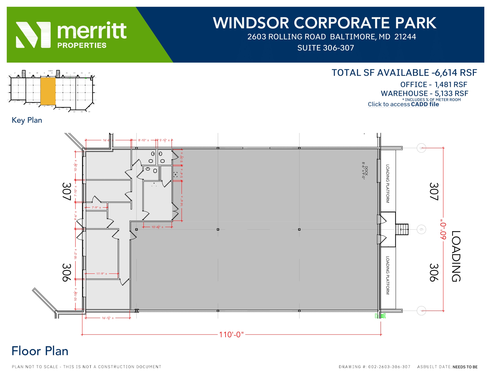 2601 N Rolling Rd, Windsor Mill, MD for lease Floor Plan- Image 1 of 2
