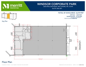 2601 N Rolling Rd, Windsor Mill, MD for lease Floor Plan- Image 1 of 2