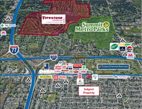 325 E Waterloo Rd, Akron, OH - AÉRIEN Vue de la carte