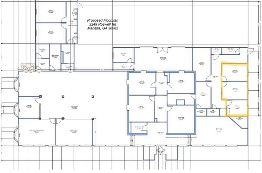 2249 Roswell Rd, Marietta, GA à louer - Plan d’étage - Image 2 de 2