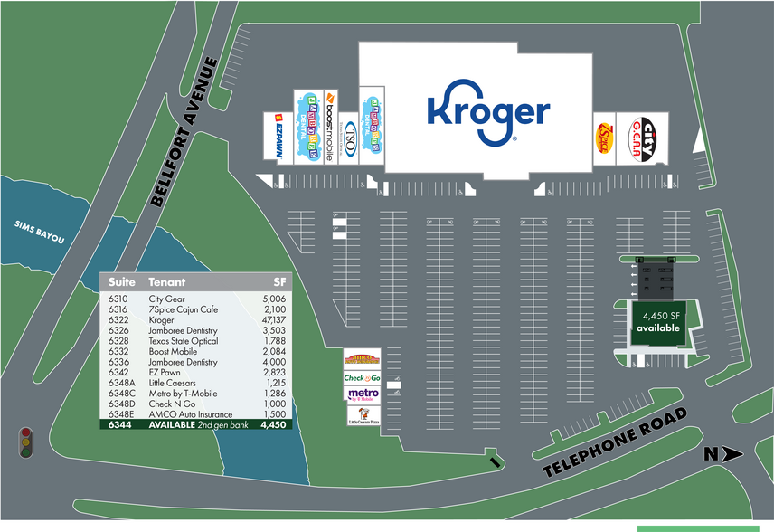 6344 Telephone Rd, Houston, TX for lease - Site Plan - Image 2 of 2