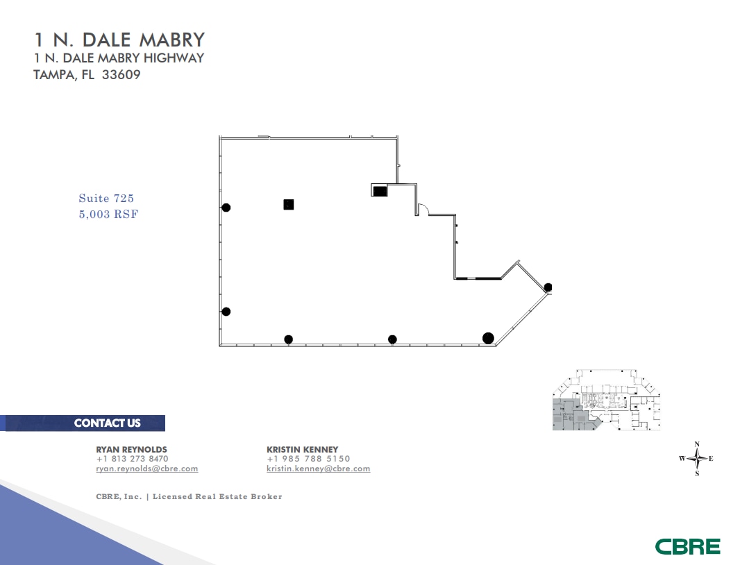 1 North Dale Mabry Hwy, Tampa, FL for lease Floor Plan- Image 1 of 1