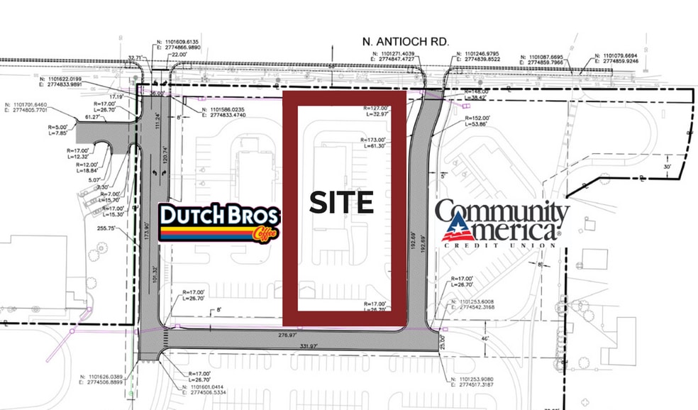 NE 53rd and Antioch Rd, Kansas City, MO for lease - Site Plan - Image 1 of 6