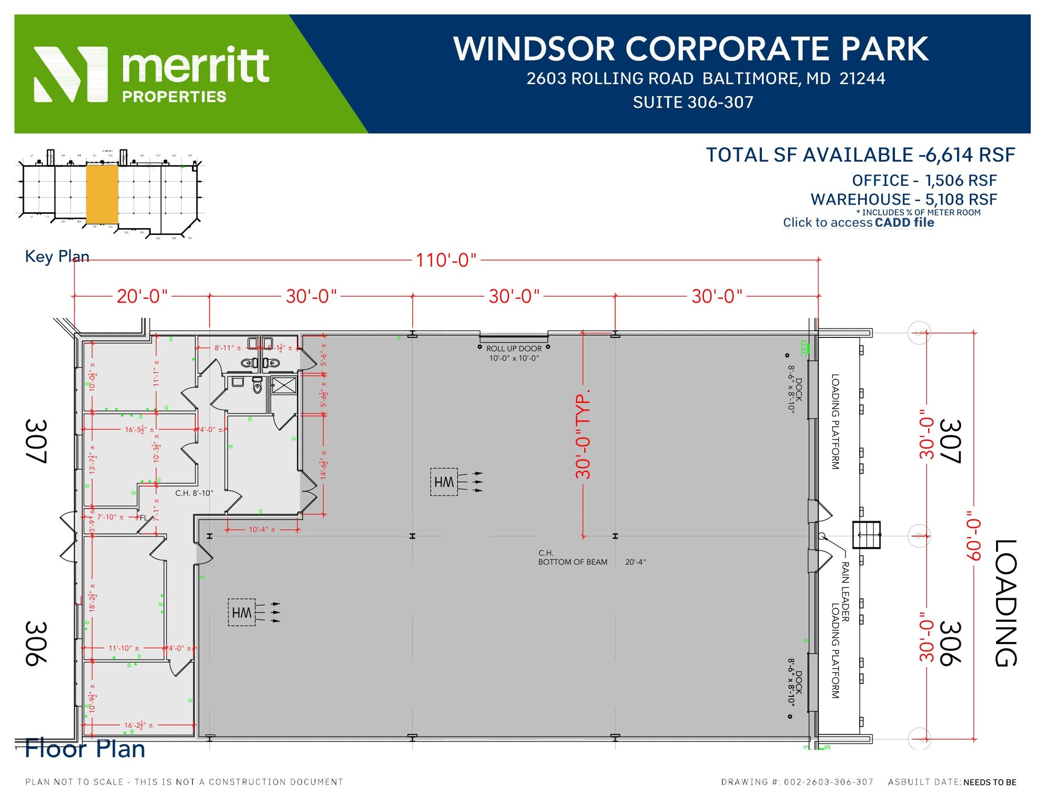 2601 N Rolling Rd, Windsor Mill, MD à louer Plan d’étage- Image 1 de 2