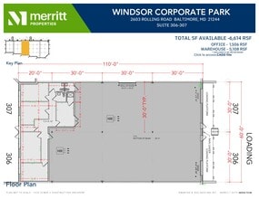 2601 N Rolling Rd, Windsor Mill, MD à louer Plan d’étage- Image 1 de 2