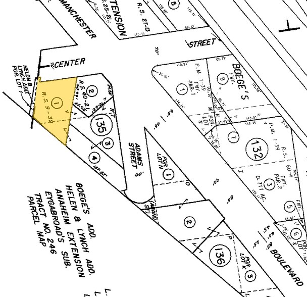 1506-1512 W Center St, Anaheim, CA à vendre - Plan cadastral - Image 1 de 1