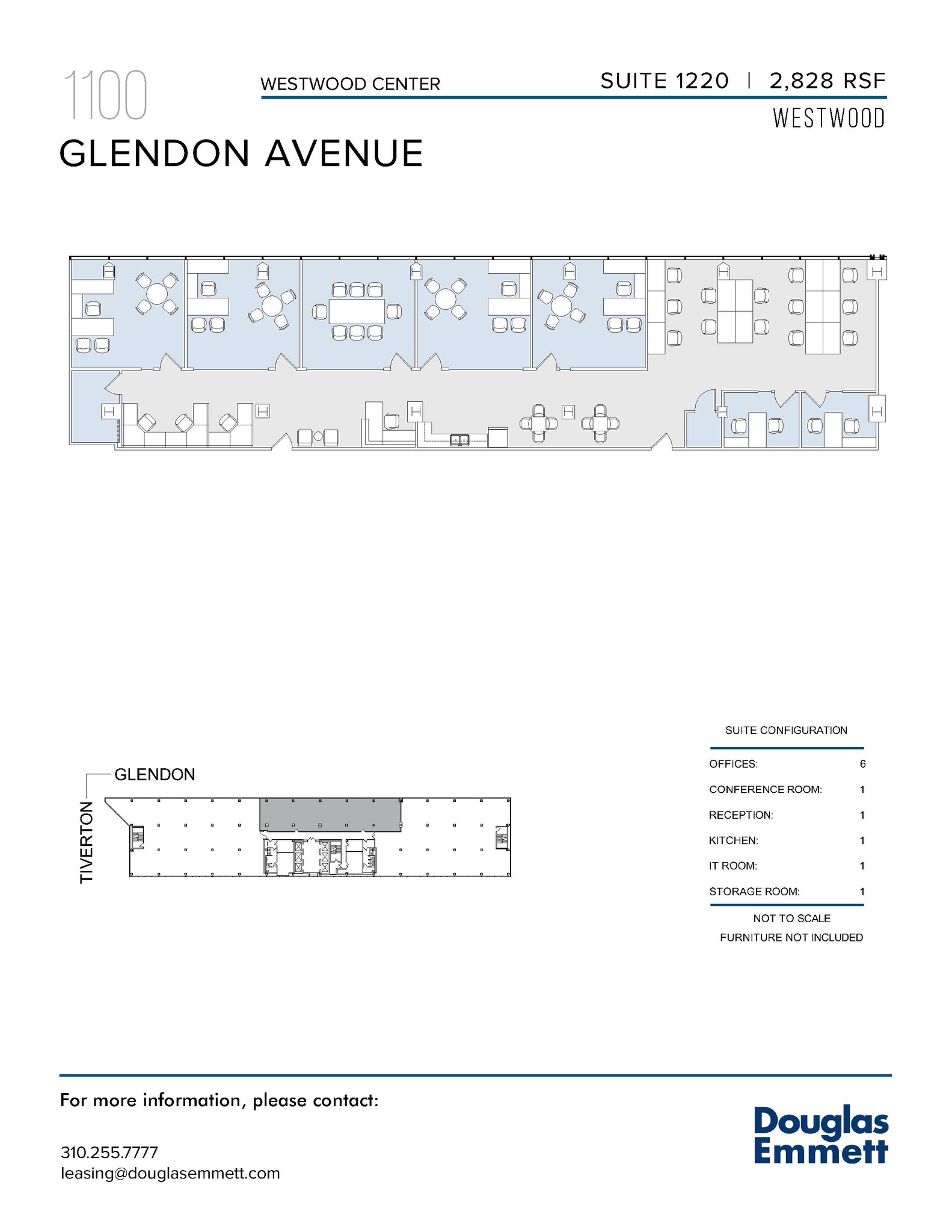 1100 Glendon Ave, Los Angeles, CA for lease Floor Plan- Image 1 of 1