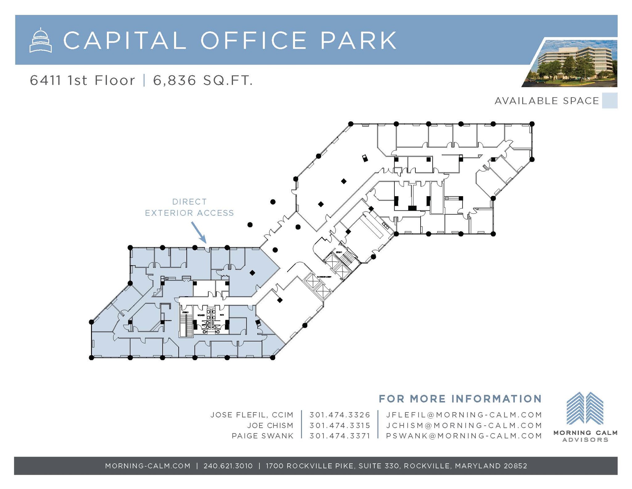 6411 Ivy Ln, Greenbelt, MD for lease Floor Plan- Image 1 of 3