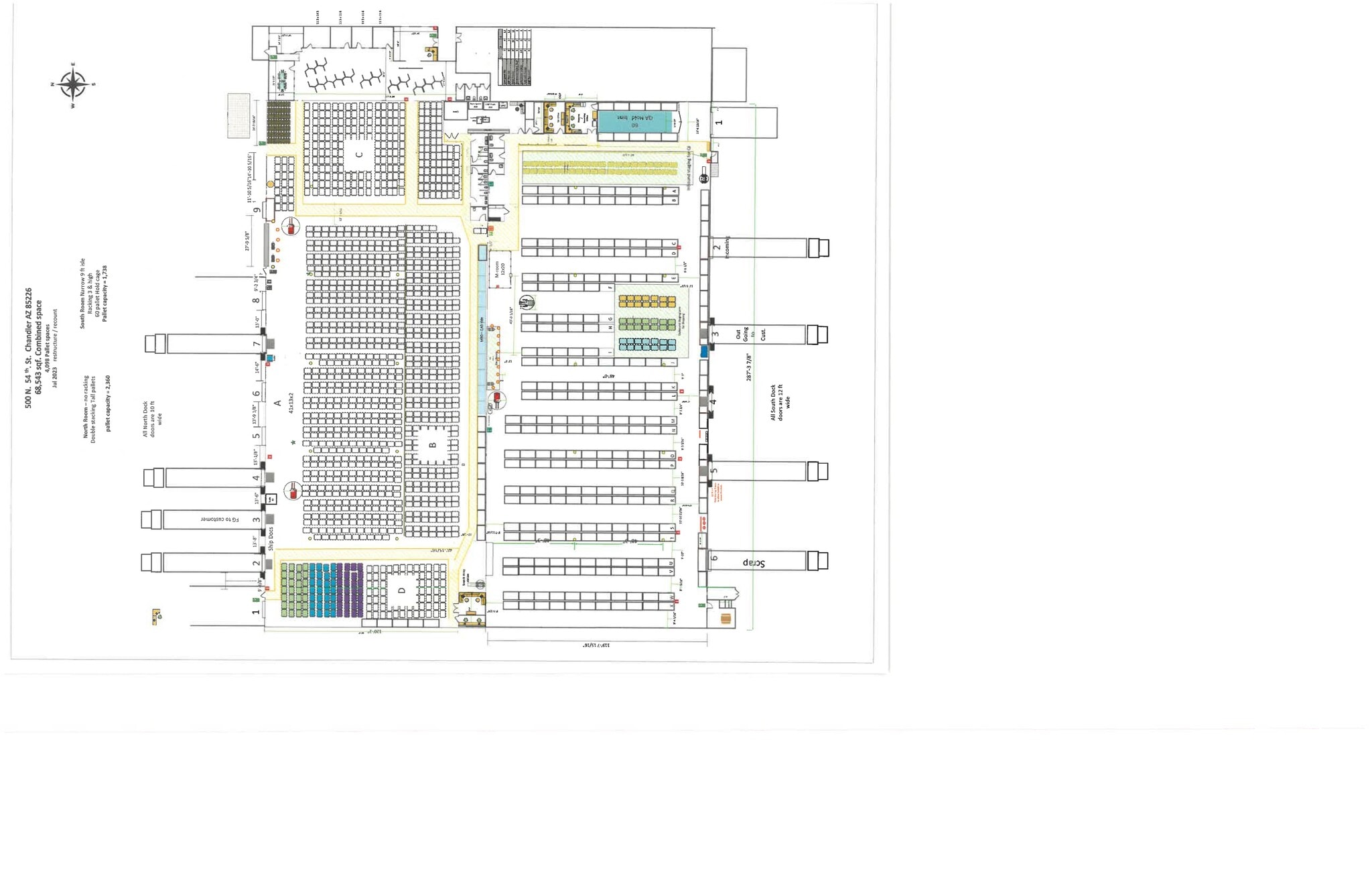 500 N 54th St, Chandler, AZ à louer Plan de site- Image 1 de 1