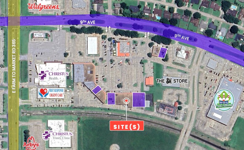 8607-8801 9th Ave, Port Arthur, TX à louer - Photo du bâtiment - Image 3 de 9