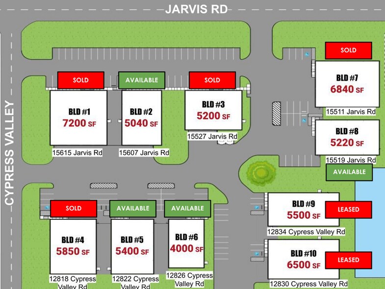 15615 Jarvis Rd, Cypress, TX à louer - Plan de site - Image 3 de 18