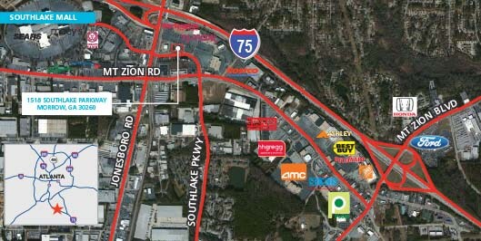 1518 Southlake Pky, Morrow, GA à louer - Aérien - Image 2 de 4