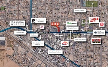 703-709 N Walnut Ave, Casa Grande, AZ - Aerial  map view