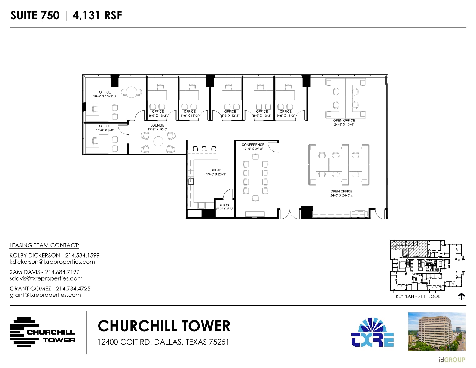 12400 Coit Rd, Dallas, TX for lease Floor Plan- Image 1 of 2