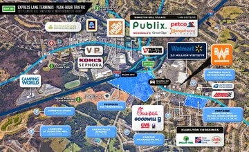 2686 Hamilton Mill Rd, Buford, GA - Aérien  Vue de la carte