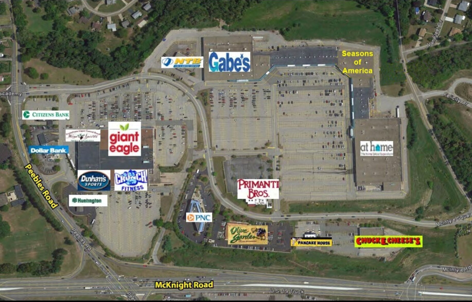 7900 McKnight Rd, Pittsburgh, PA for lease - Aerial - Image 2 of 7