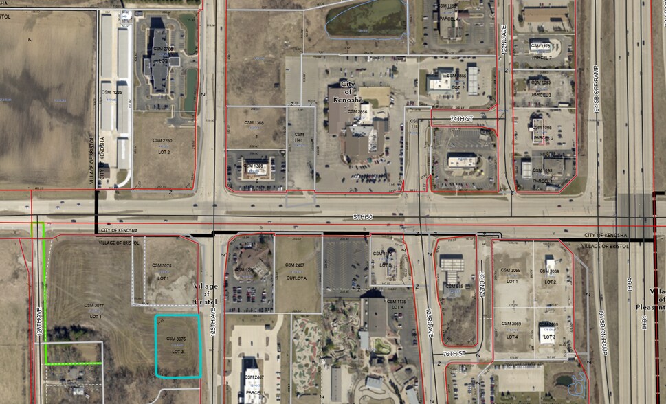 SWQ STH 50 & 125th Ave.-Site 2, Bristol, WI à vendre - Aérien - Image 1 de 1