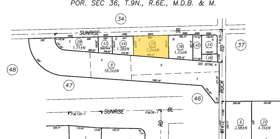 3054-3068 Sunrise Blvd, Rancho Cordova, CA à louer - Plan cadastral - Image 3 de 3