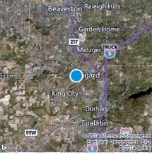 13185 SW Pacific Hwy, Tigard, OR - Aérien  Vue de la carte