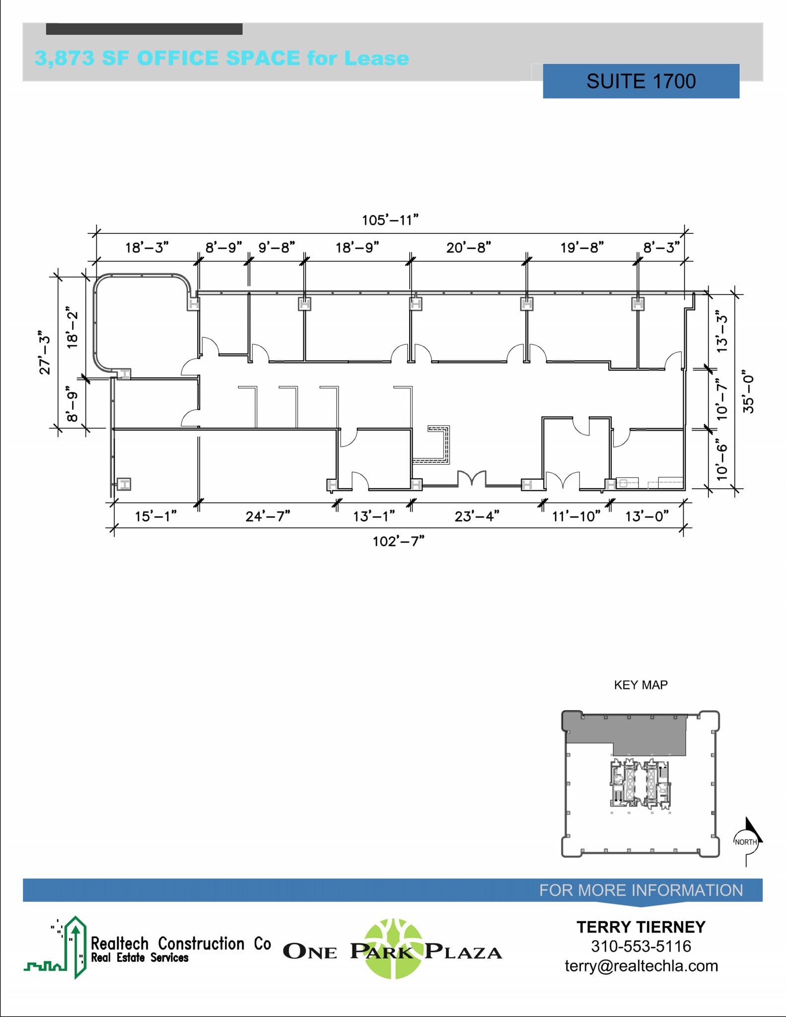 3250 Wilshire Blvd, Los Angeles, CA à louer Plan d’étage- Image 1 de 1