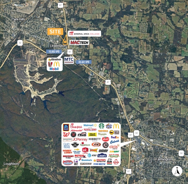 1 & 12 Junction City Drive, Park Hills, MO for sale - Aerial - Image 2 of 7