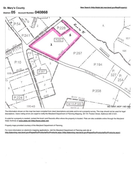 27777 Three Notch Rd, Mechanicsville, MD à vendre - Plan cadastral - Image 2 de 9