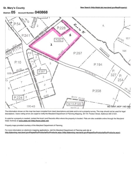 27777 Three Notch Rd, Mechanicsville, MD for sale - Plat Map - Image 2 of 9