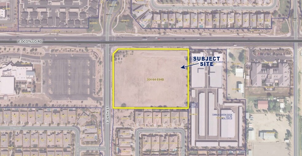 226th St & Ocotillo Rd, Queen Creek, AZ for sale - Plat Map - Image 2 of 4