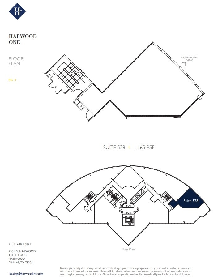 2651 N Harwood St, Dallas, TX à louer Plan d’étage- Image 1 de 1