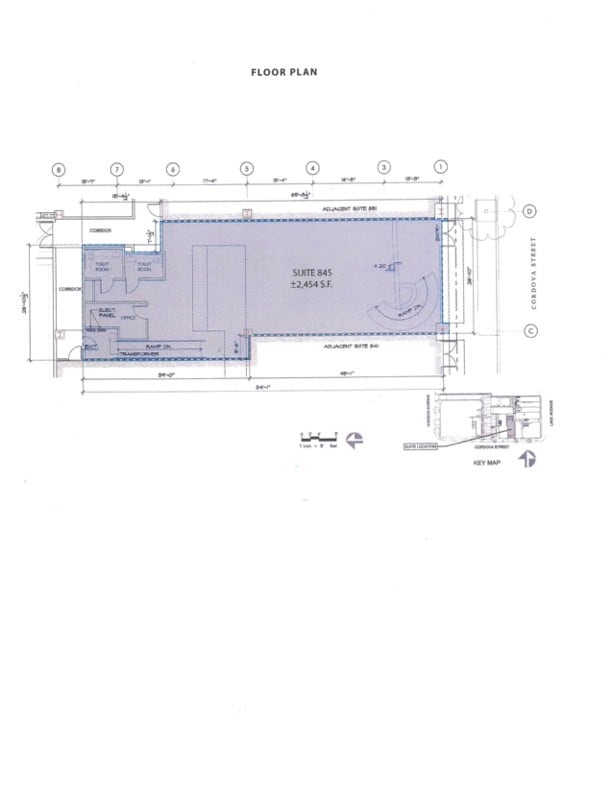845-851 Cordova St, Pasadena, CA for lease Floor Plan- Image 1 of 2