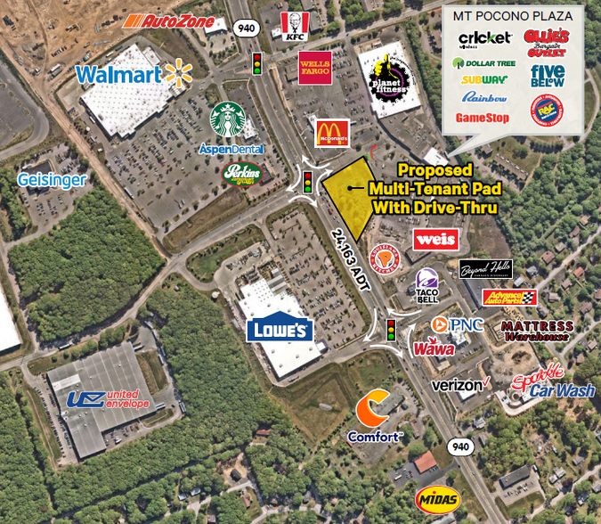 Route 940 & Industrial Park Dr, Mount Pocono, PA for lease - Building Photo - Image 1 of 3