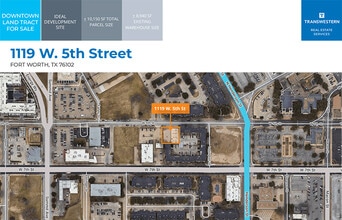 1119 W 5th St, Fort Worth, TX - AERIAL map view - Image1