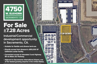 Plus de détails pour 4750 W Elkhorn Blvd, Sacramento, CA - Terrain à vendre