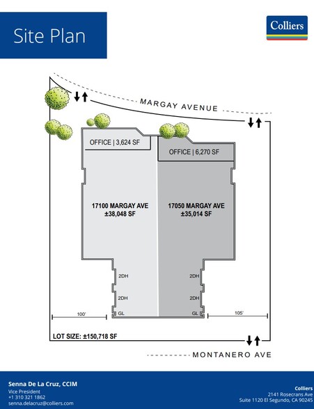 17050-17100 S Margay Ave, Carson, CA à louer - Plan de site - Image 2 de 2