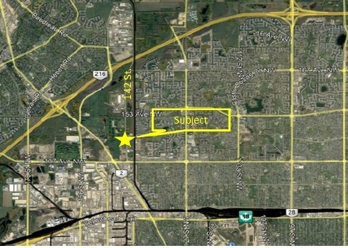 14135 142nd St NW, Edmonton, AB for lease - Aerial - Image 2 of 2