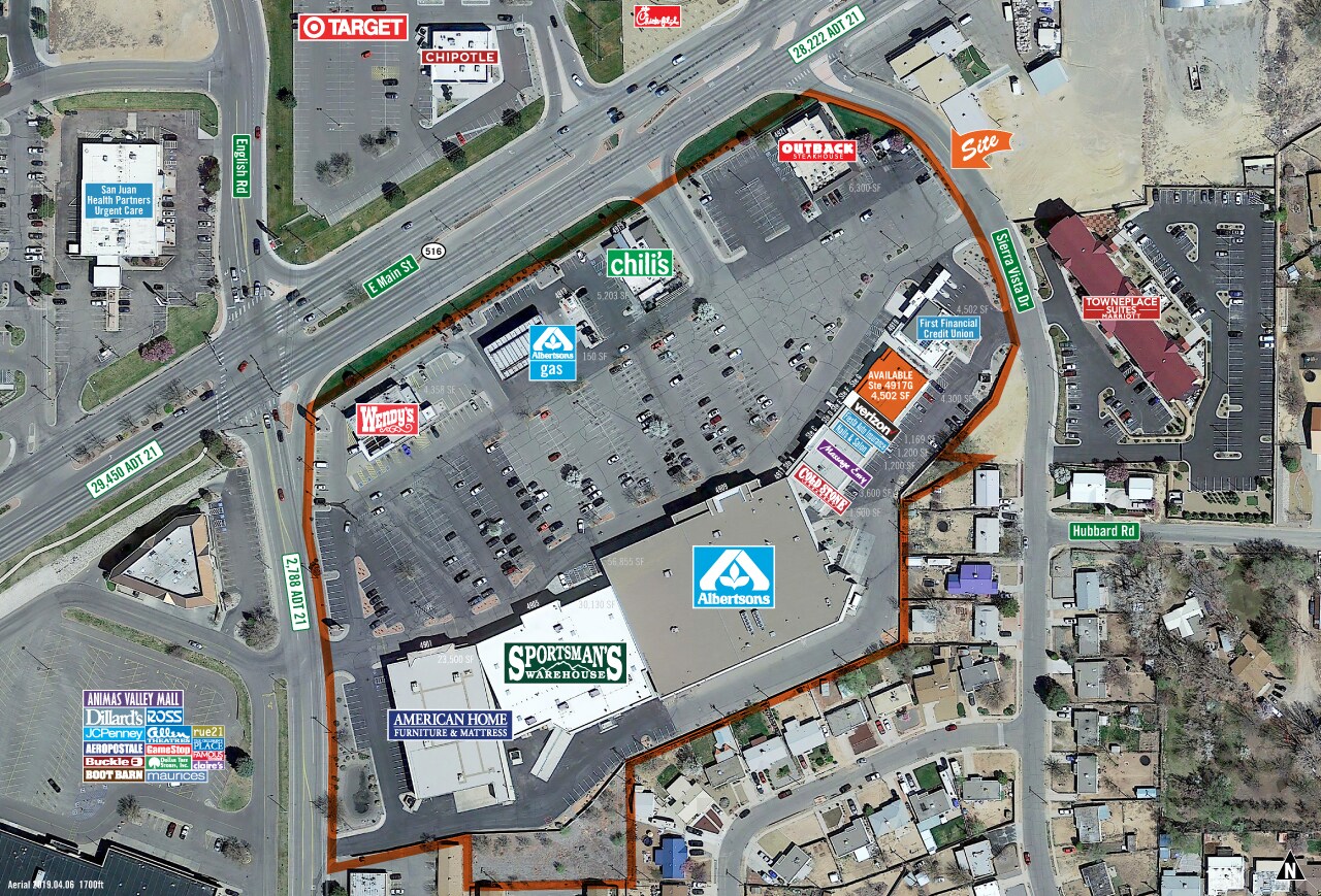 4875-4901 E Main St, Farmington, NM for lease Aerial- Image 1 of 9