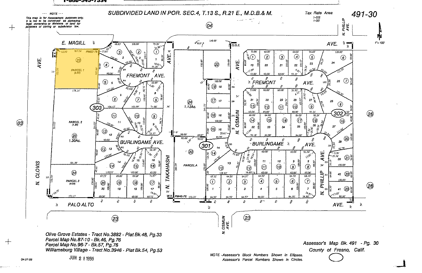 295 N Clovis Ave, Clovis, CA for sale Plat Map- Image 1 of 1