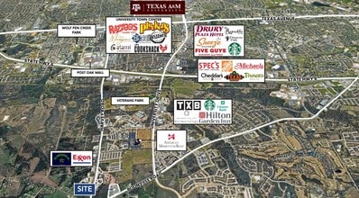 Boonville Rd, College Station, TX - AÉRIEN Vue de la carte