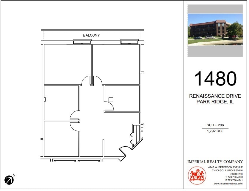 1480 Renaissance Dr, Park Ridge, IL for lease Floor Plan- Image 1 of 1