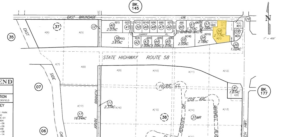7941 E Brundage Ln, Bakersfield, CA à vendre - Plan cadastral - Image 2 de 59