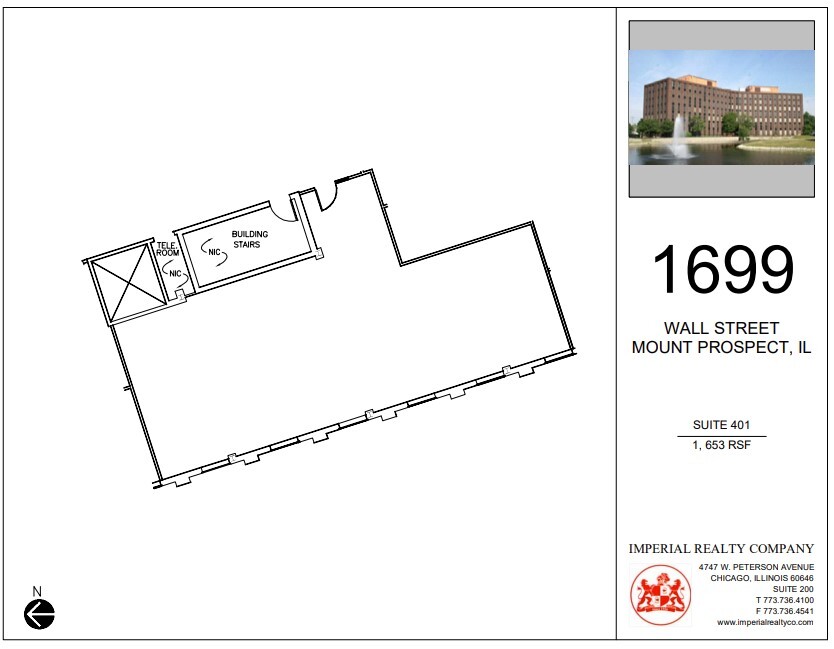 1699 Wall St, Mount Prospect, IL for lease Floor Plan- Image 1 of 4