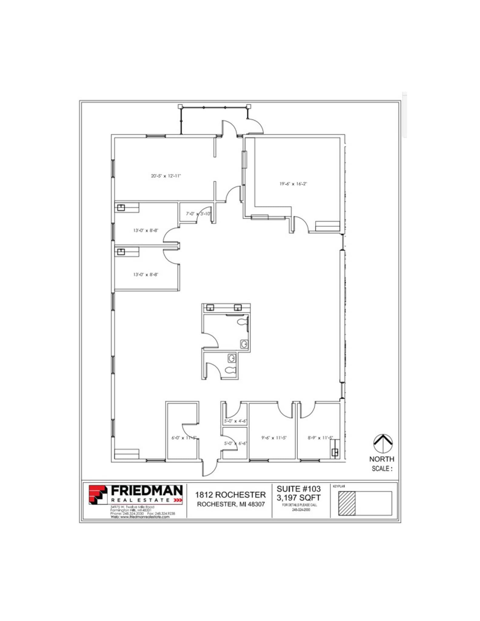 1812-1814 S Rochester Rd, Rochester Hills, MI à louer Plan d’étage- Image 1 de 1