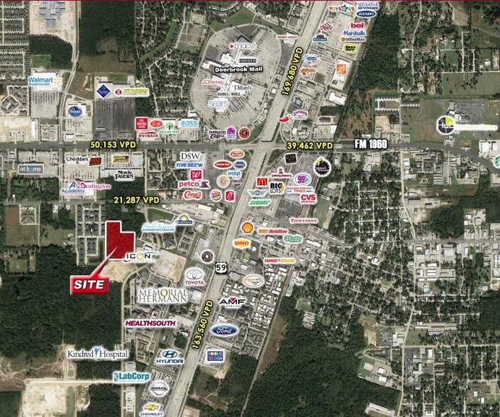 FM 1960, Humble, TX à vendre - Aérien - Image 2 de 4