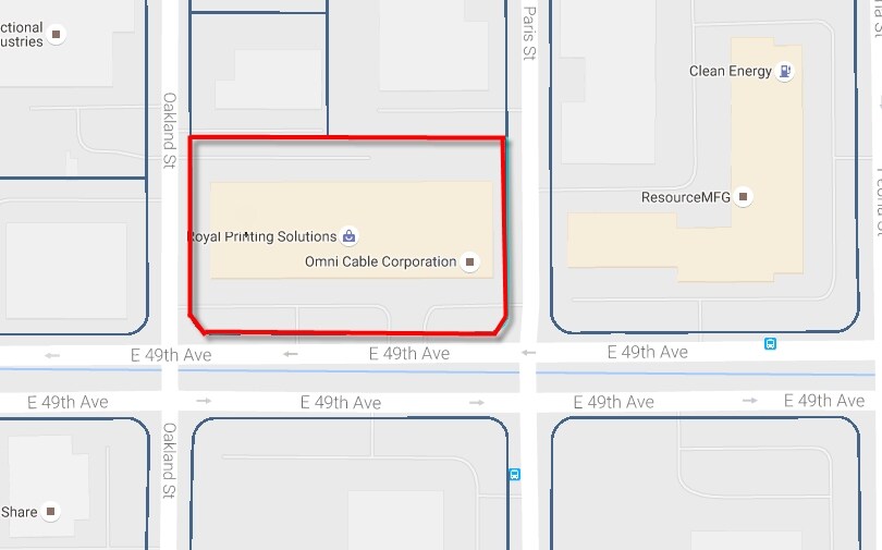11925-11945 E 49th Ave, Denver, CO à louer - Plan cadastral - Image 2 de 11