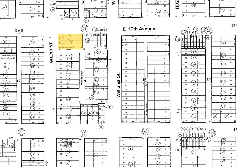 1700 E 17th Ave, Denver, CO à vendre - Plan cadastral - Image 3 de 22