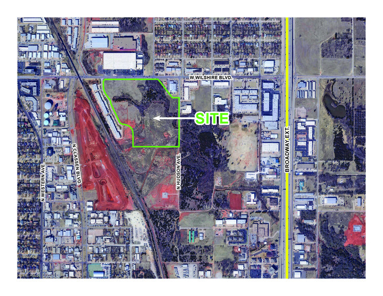 616 W Wilshire Blvd, Oklahoma City, OK for lease - Aerial - Image 3 of 5