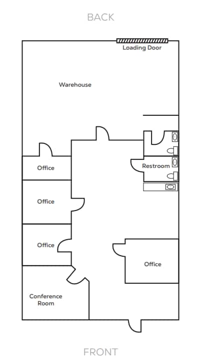 8451 Miralani Dr, San Diego, CA à louer Plan d’étage- Image 1 de 1