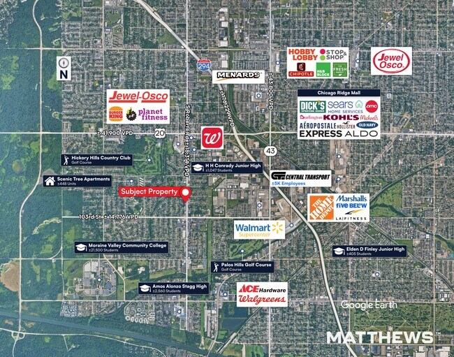 Plus de détails pour 10140 S Roberts Rd, Palos Hills, IL - Commerce de détail à vendre