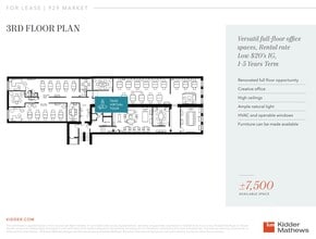 929-931 Market St, San Francisco, CA for lease Floor Plan- Image 1 of 1