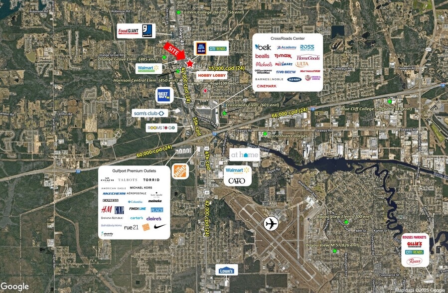 11312 Highway 49, Gulfport, MS for lease - Aerial - Image 3 of 3